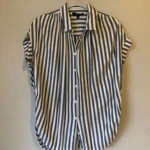 madewell central striped shirt